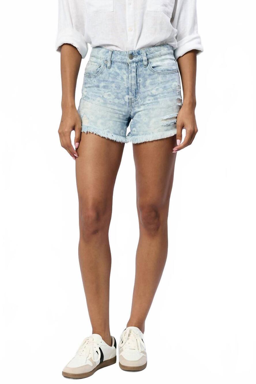 NEW DEAR JOHN DENIM ivy shorts in flora blue